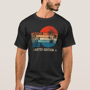 Awesome Epic Legend Since 2018 5 Birthday Vintage T-Shirt