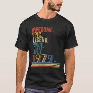 Awesome Epic Legend Since July 1979 42 Year Old T-Shirt