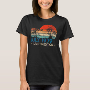 Awesome Epic Legend Since July 1979 Vintage T-Shirt