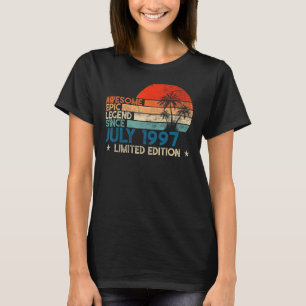 Awesome Epic Legend Since July 1997 Vintage T-Shirt