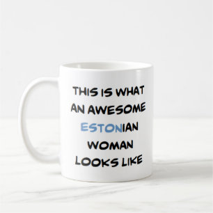 awesome estonian woman Mug