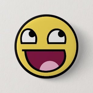 Awesome Face 6 Cm Round Badge