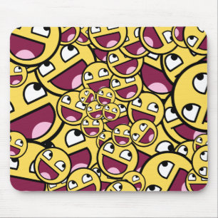 Awesome Face attack! Mouse Mat