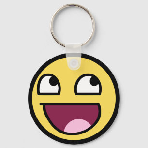 awesome face awesome face key ring