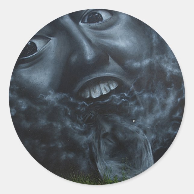 Awesome face graffiti - Sticker (Front)