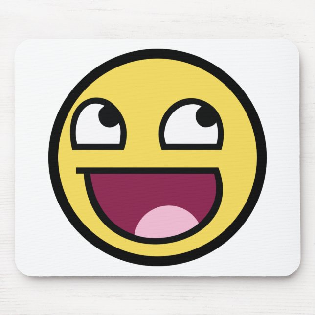 Awesome Face Mouse Mat (Front)