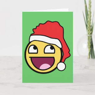 Awesome Face Santa Card