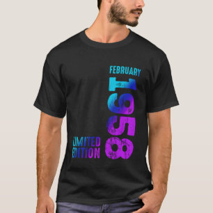 Awesome February 1958 Since 1958 Vintage 1958 Retr T-Shirt