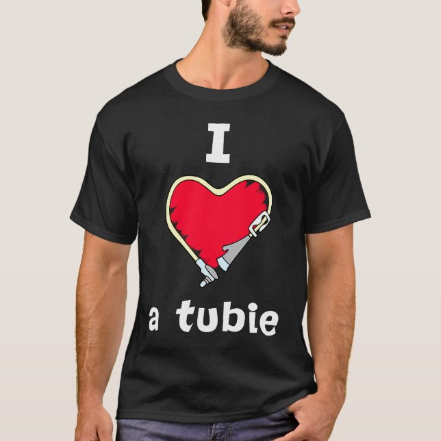 Awesome Feeding Tube I Love A Tubie Awareness Week T-Shirt (Front)