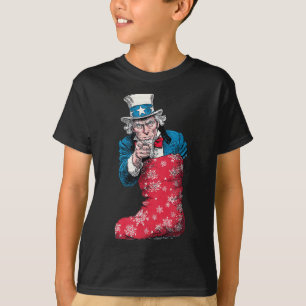 Awesome Festive Sock With Sam And Us Colours For C T-Shirt