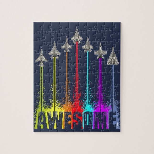 Awesome fighter jets jigsaw puzzle (Vertical)