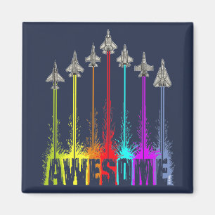 Awesome fighter jets magnet
