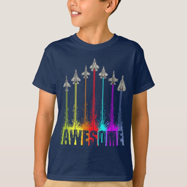 Awesome fighter jets T-Shirt (Front)