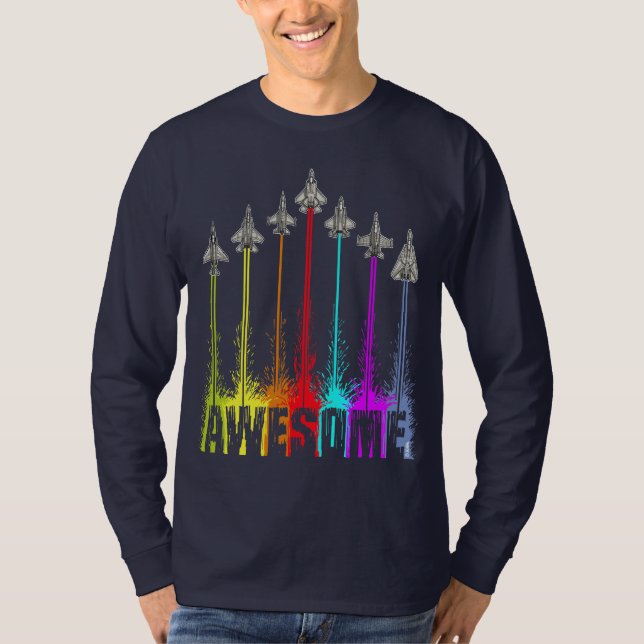 Awesome fighter jets T-Shirt (Front)