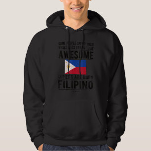 Awesome Filipino Flag Philippines Filipino Roots Hoodie