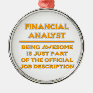 Awesome Financial Analyst .. Job Description Metal Tree Decoration
