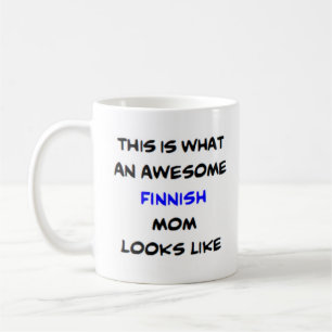 awesome finnish mum coffee mug