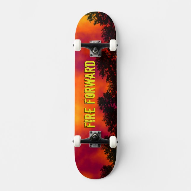 Awesome Fire Forward Fire Skateboard (Front)