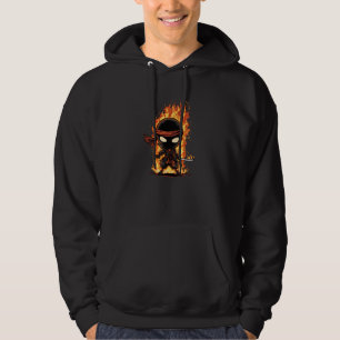 Awesome Fire Ninja Costume for Ninjas and Flames L Hoodie