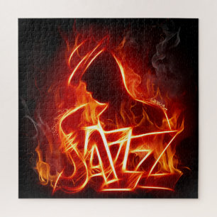 Awesome Flaming Jazz Jigsaw Puzzle