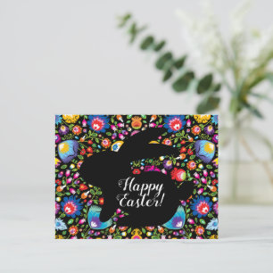 Awesome Folklore Easter bunny, customisable Postcard