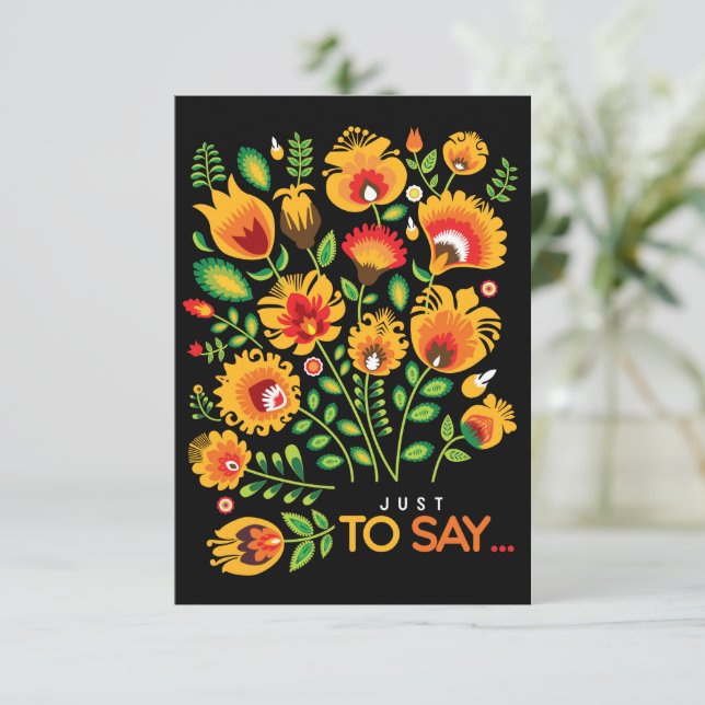 Awesome Folklore Just to say... Thank You Card (Standing Front)