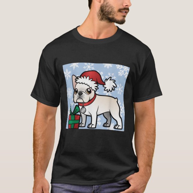 Awesome French Bulldog Christmas T-Shirt (Front)