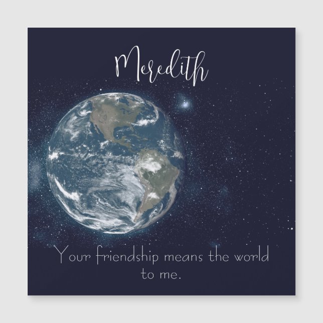Awesome Friendship magnetic card (Front)