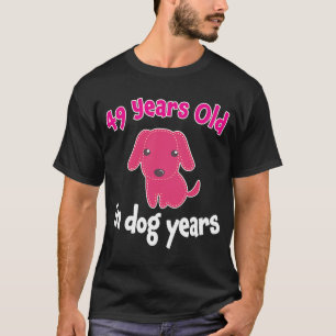 Awesome Funny Girls Seven 7 Years Dog Birthday T T-Shirt