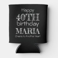 Awesome Funny Happy 40th Birthday Black