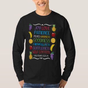 Awesome Galatians Fruit Of The Spirit Religious Ve T-Shirt