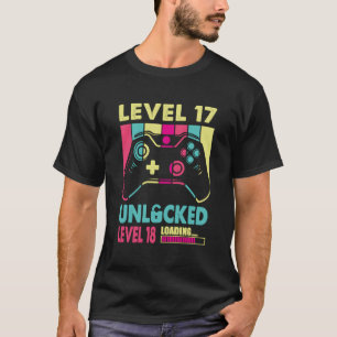 Awesome Gamer Girl 17 Years Old Video Game Level 1 T-Shirt