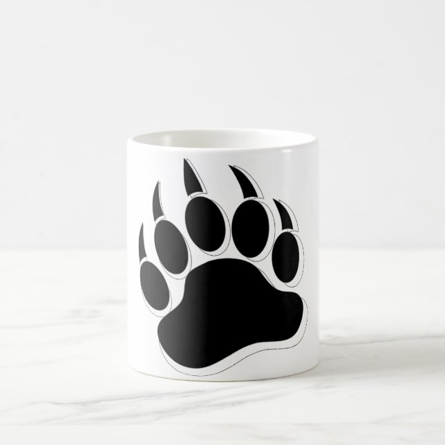 Awesome Gay Bear claw B&W 3D effect Coffee Mug (Center)