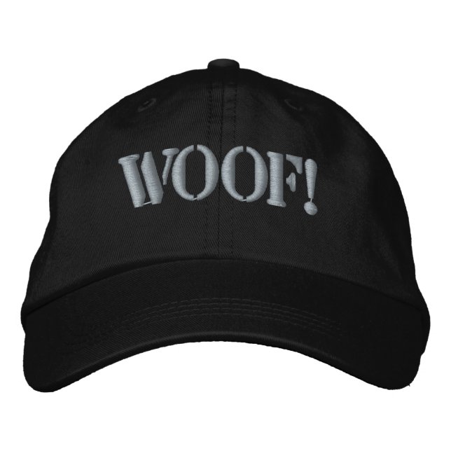 Awesome Gay Bears Pride WOOF! Embroidered Hat (Front)
