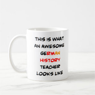 awesome german history teacher coffee mug