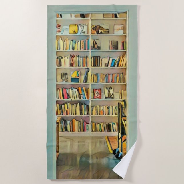 Awesome gifts for book lovers beach towel (Front)