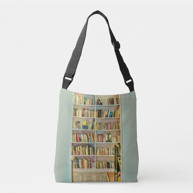 Awesome gifts for book lovers crossbody bag (Front)