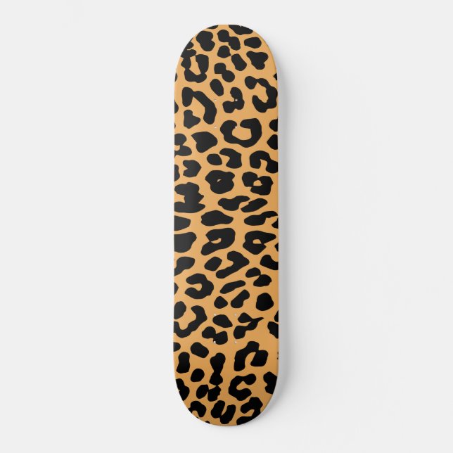 Awesome Girls Leopard Print Skateboard (Front)