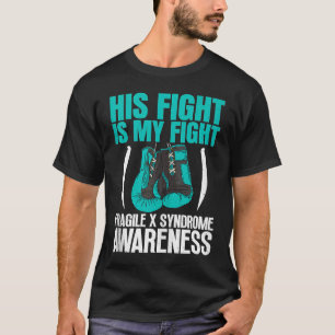 Awesome Gloves For Fighter Fragile X Syndrome Tan T-Shirt