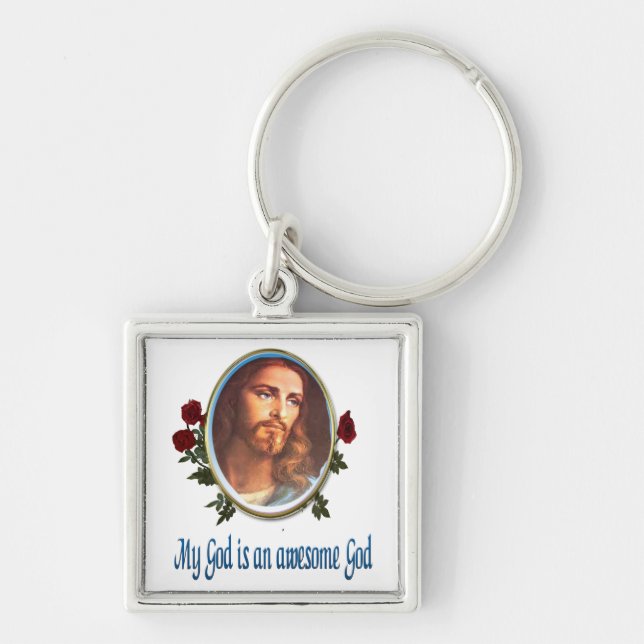 Awesome God Key Ring (Front)