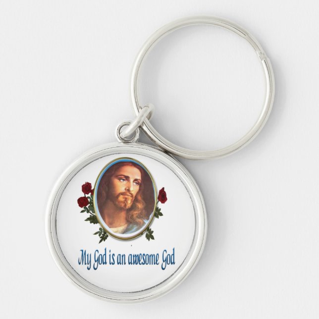Awesome God Key Ring (Front)