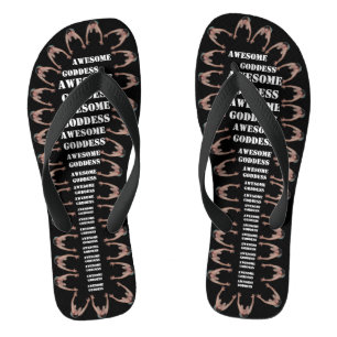 Awesome Goddess Army (WIDE STRAPS) Flip Flops