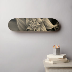 Awesome Gold Flower Fractal  Skateboard