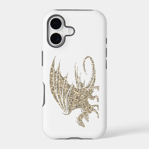 Awesome Golden Mosaic Dragon