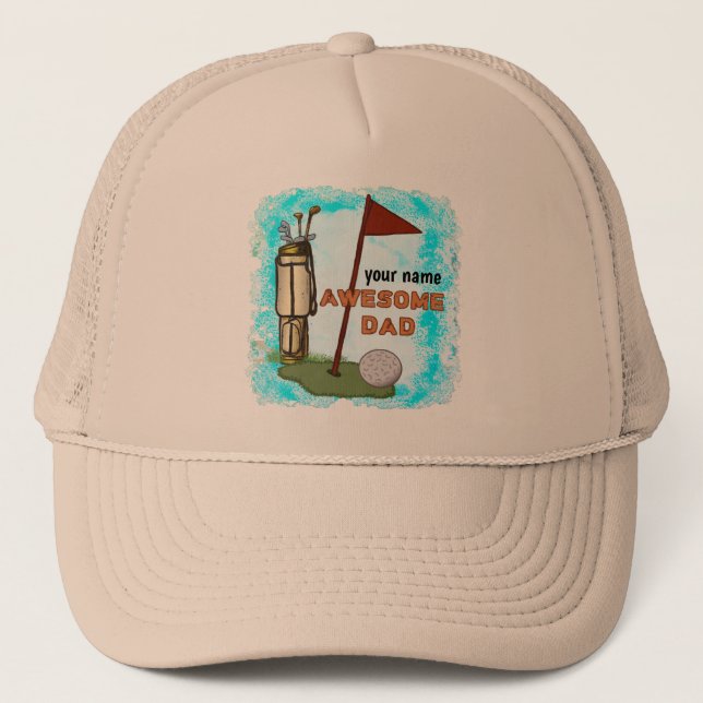 Awesome Golf Dad  hat  (Front)
