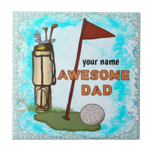 Awesome Golf Dad   Tile