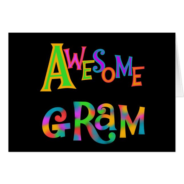 Awesome Gram T-shirts and Gifts (Front Horizontal)