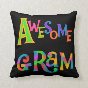 Awesome Gram T-shirts and Gifts Cushion