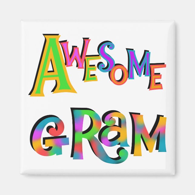 Awesome Gram T-shirts and Gifts Magnet (Front)