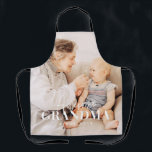 Awesome Grandma Since 20XX Simple Elegant Photo Apron<br><div class="desc">This simple and modern design is composed of serif and cursive typography and add a custom photo</div>